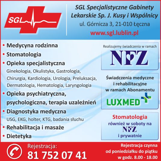 „SGL” Specjalistyczne Gabinety Lekarskie sp. j. Kusy i Wspólnicy